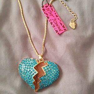 Betsey Johnson Broken Heart Necklace